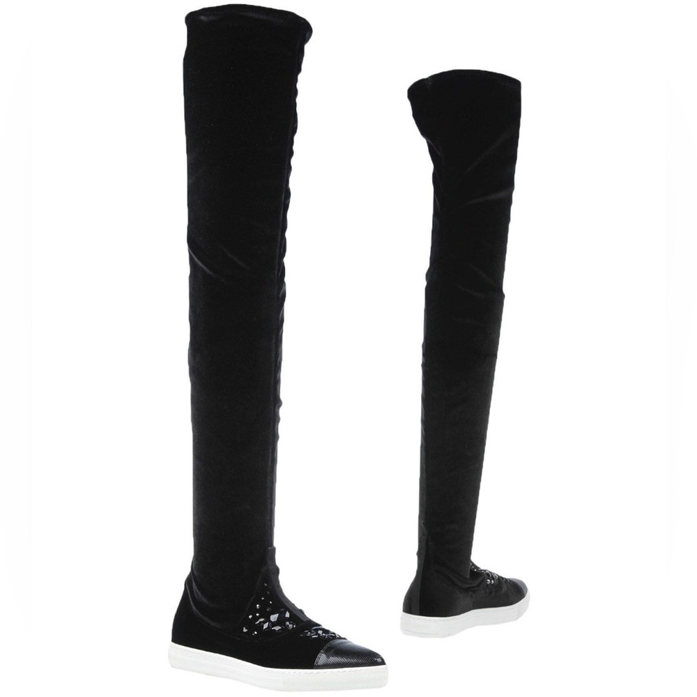 Alberto Guardiani Velvet Boots sz 8